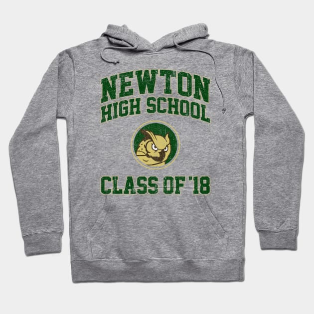 Newton High School Class of 18 (Variant) Hoodie by huckblade